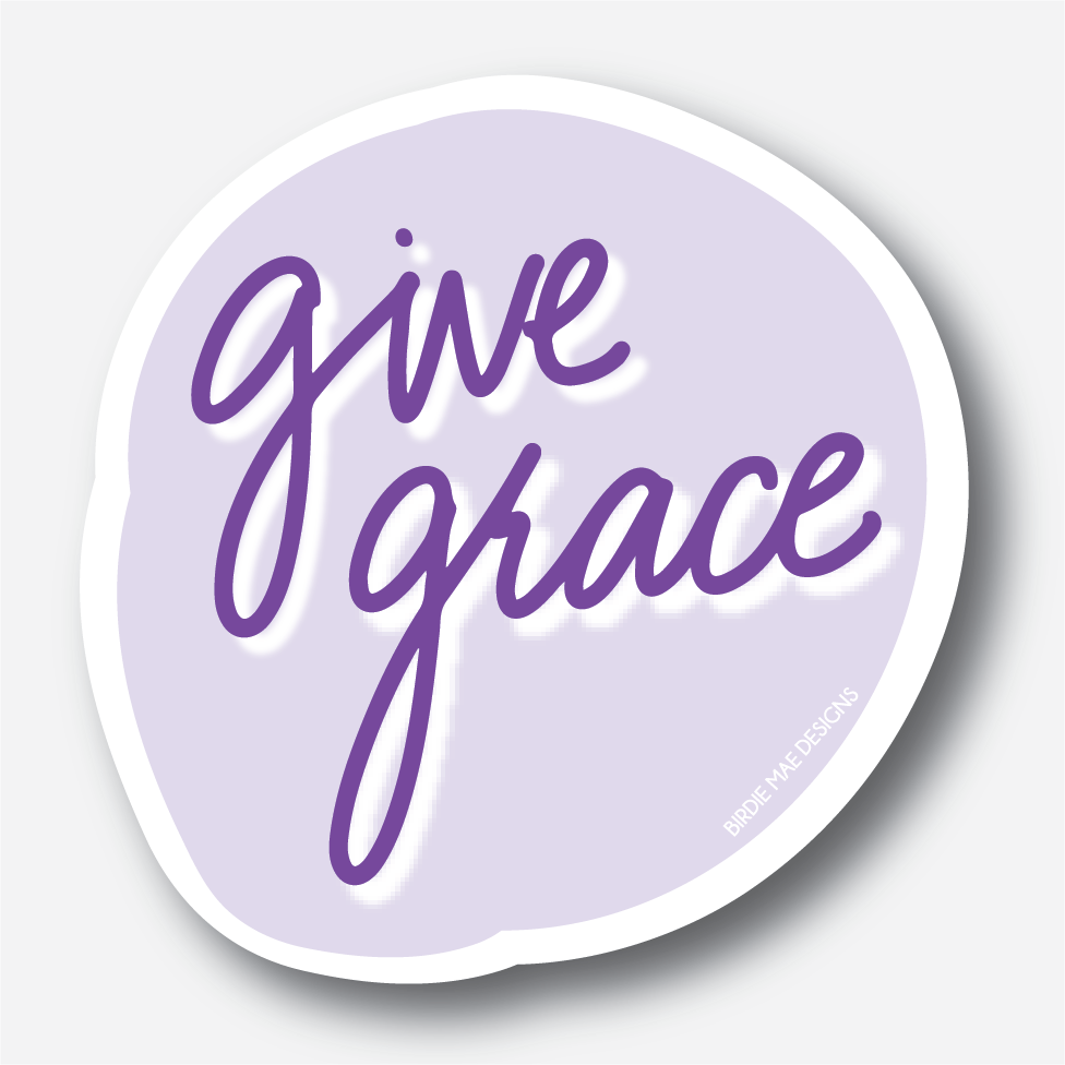 Give Grace Sticker | Lavender