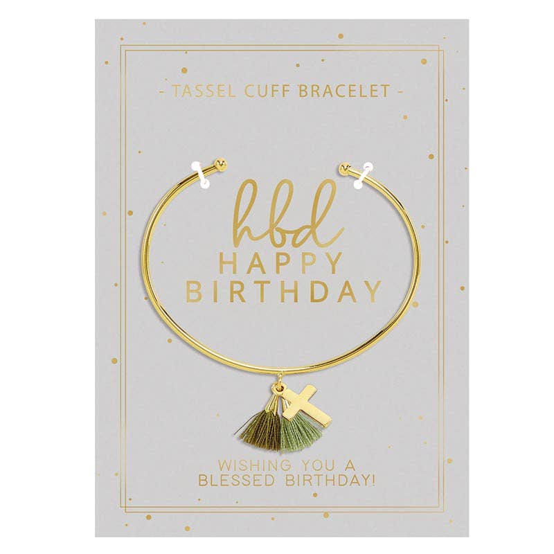 Tassel Cuff-Happy Birthday