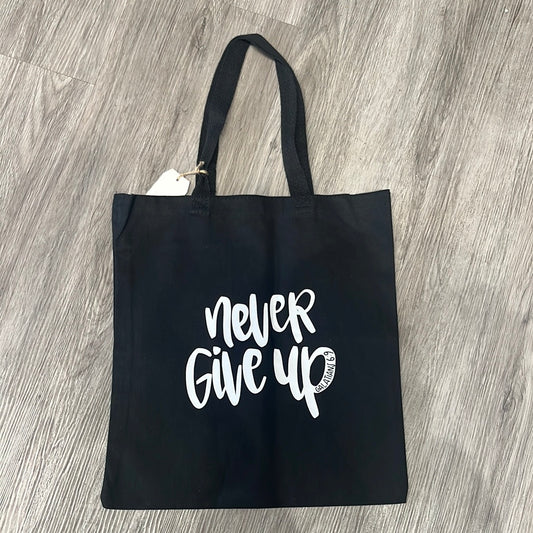Never Give Up Canvas Tote Bag